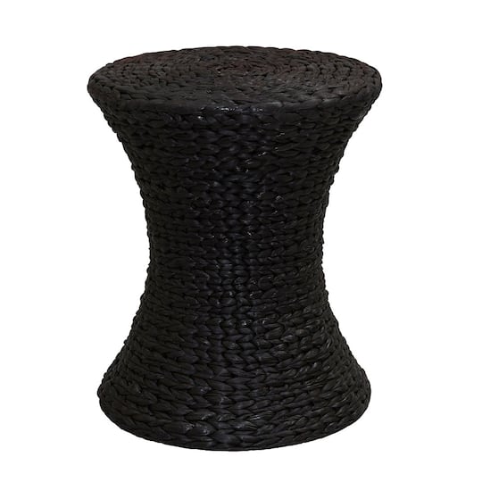 Household Essentials 21" Woven Hyacinth Hourglass End Table